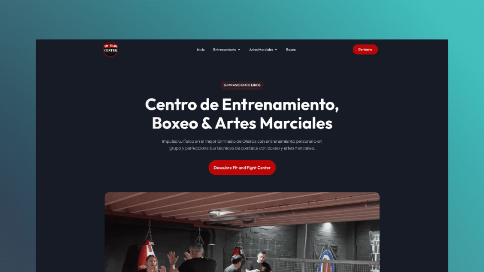 Proyecto de diseño web para Fit and Fight Center